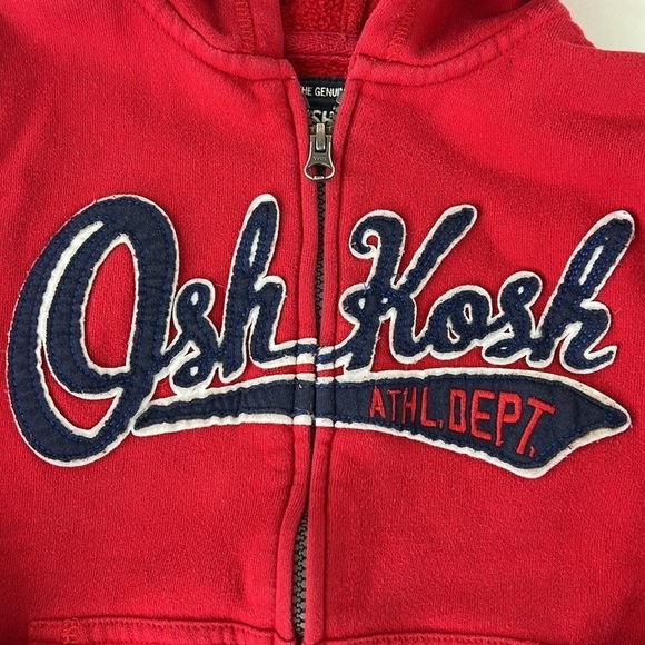Kid's OshGosh B'gosh Red Hoodie - Picture 2 of 6